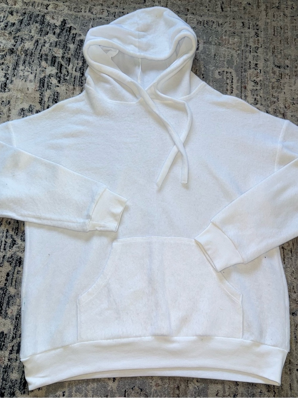Soft serve cloud cotton hoodie white small